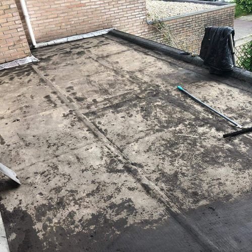Onderhoud aan een plat dak
